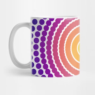 Single Spiral Plasma Galaxy | Dark Sunset Yellow Red Blue Mug